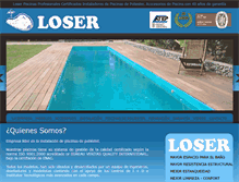 Tablet Screenshot of loserpiscinas.com